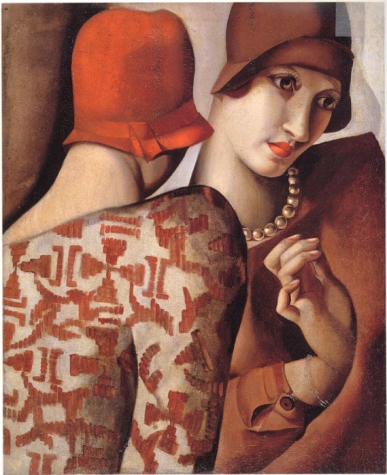 Tamara de Lempicka, Les confidences, 1928, olio su tela. Collezione privata