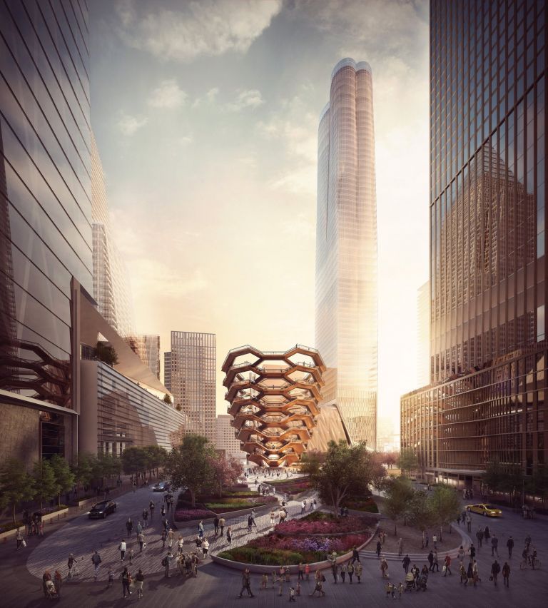 Veduta di Public Square e Gardens dalla 33rd St. - courtesy of Forbes Massie-Heatherwick Studio