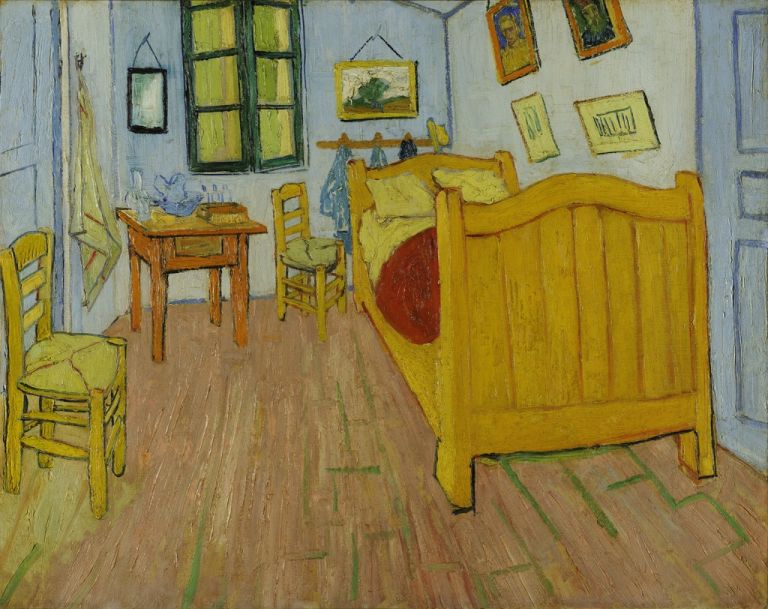 Vincent van Gogh, La chambre à coucher (prima versione), 1888. Museo van Gogh, Amsterdam