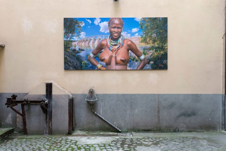 Alterazioni Video, #12 African tourist series, 2017. Installation view at Fondazione Pastificio Cerere. Photo Pierpaolo Lo Giudice