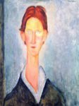 Amedeo Modigliani, Giovane con i capelli rossi o lo studente, 1919. Bruxelles, Kad Galerie, Collezione privata