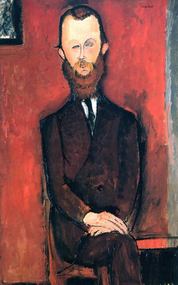 Amedeo Modigliani, Il conte di Wielhorski, 1917. Collezione privata