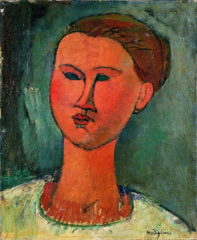 Amedeo Modigliani, Testa di donna, 1915. Milano, Pinacoteca di Brera