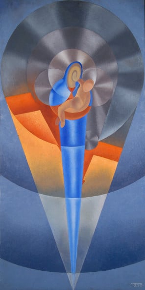 Bruno Tano, La Madonna dell’ala, 1931, olio su tavola, 136x69 cm