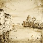 Enzo Fiore, Apocalisse. Venezia, Santa Maria Della Salute, 2015, tecnica mista su tela (resina, terra, foglie, radici, insetti...)