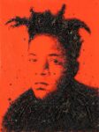 Enzo Fiore, Archivio. Basquiat, 2012 tecnica mista su tela (resina, terra, foglie, radici...)