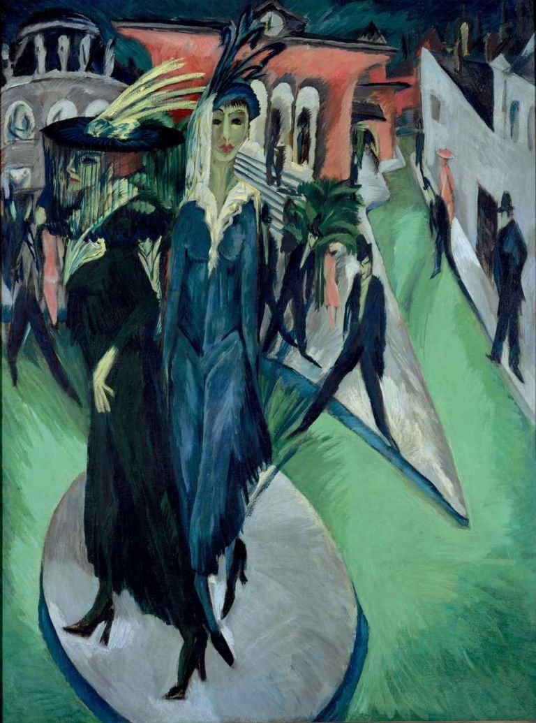 Ernst Ludwig Kirchner, Potsdamer Platz, 1914. Neue Nationalgalerie, Berlino