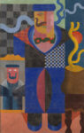 Fortunato Depero, Architettura sintetica di un uomo (Uomo con i baffi), 1916-1917, Rovereto, Mart, collezione privata