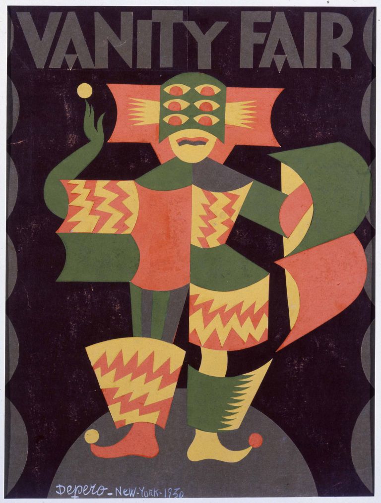 Fortunato Depero, Bozzetto per copertina di “Vanity Fair”, 1930, Rovereto, Mart, deposito a lungo termine