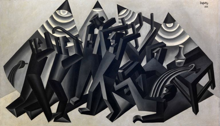 Fortunato Depero, La rissa, 1926, Rovereto, Mart, Fondo Depero