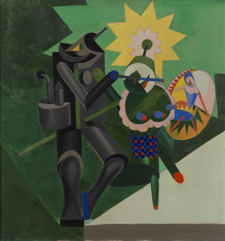 Fortunato Depero, Meccanica di ballerini, 1917, Rovereto, Mart, Provincia autonoma di Trento