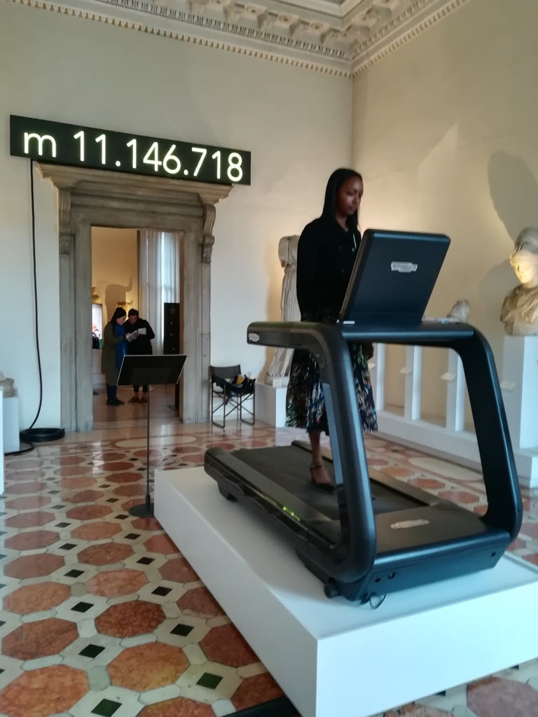 Francesca Montinaro, 11.146.312 metri. Installation view at Museo Archeologico Nazionale, Venezia 2017