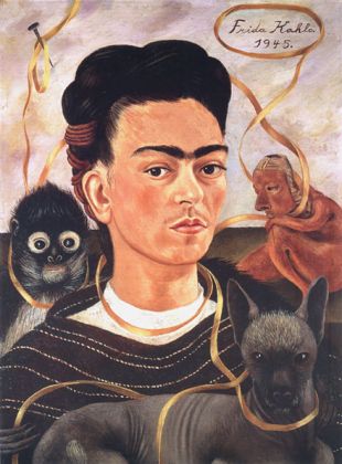 Frida Kahlo, Autorretrato con changuito, 1945 - Nr archiv. 1 ©Archivio Museo Dolores OlmedoFoto Erik Meza - Xavier