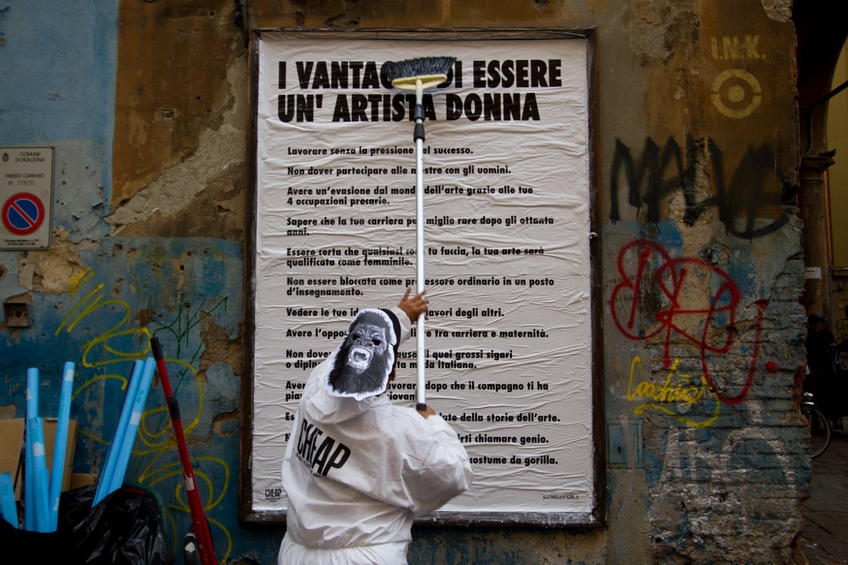 Guerrilla Girls, Cheap Street Poster Art Festival 2017, Bologna, photo by Stefano Scheda