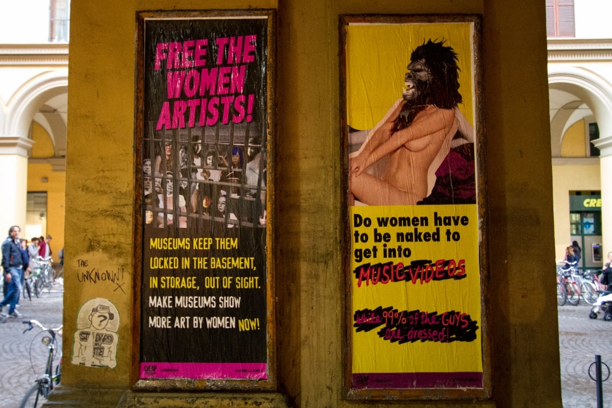 Guerrilla Girls, Cheap Street Poster Art Festival 2017, Bologna, photo by Stefano Scheda