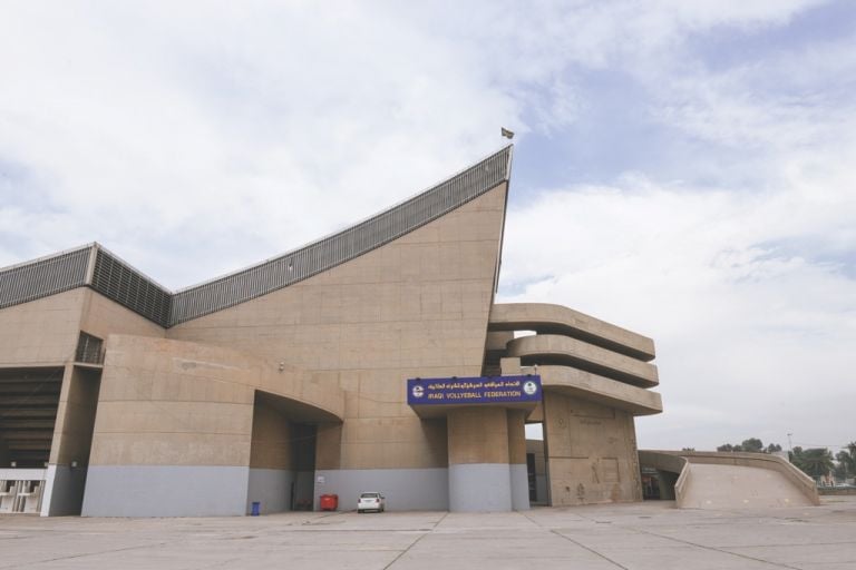 Gymnasium in Bagdad, Irak, designed by Le Corbusier, realized posthumously, 1978-80 © Ayman Al Amiri