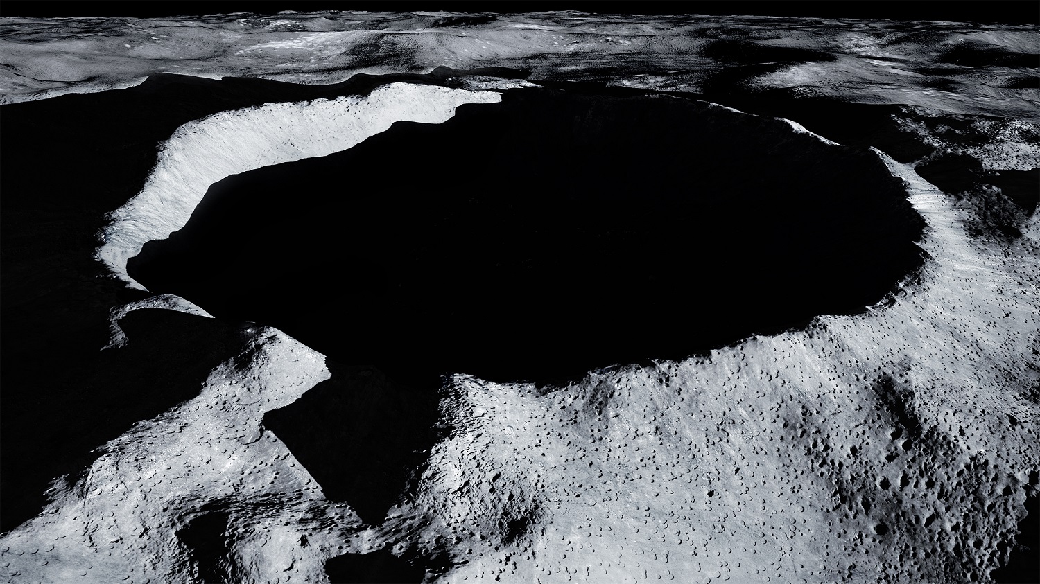 Il cratere lunare Shackleton