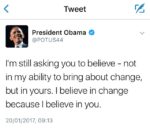 Il tweet di Obama