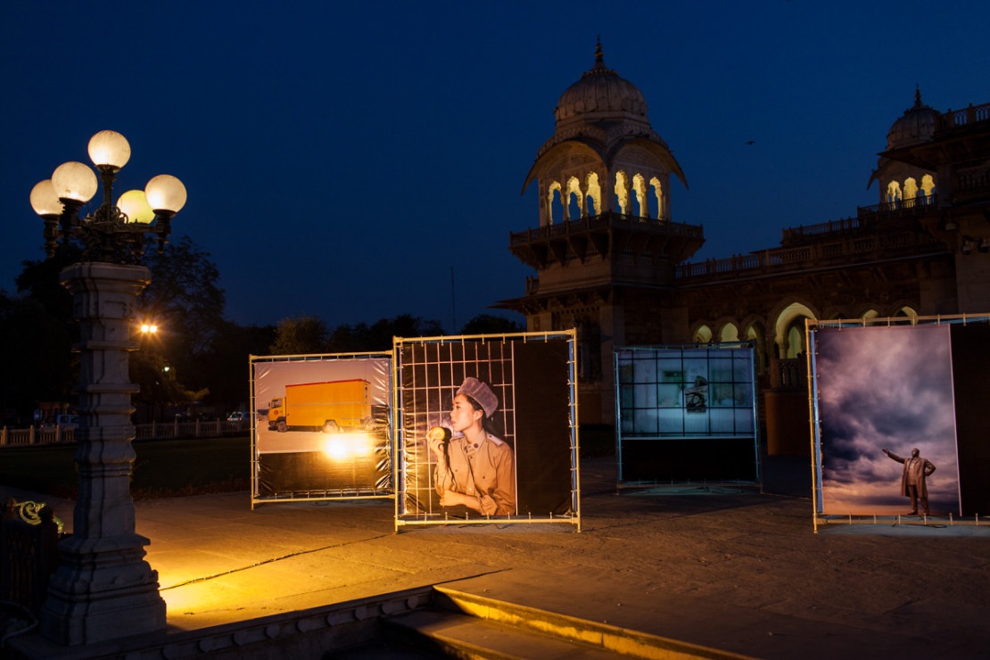 Jaipur Photo Festival 2017. Installation view at Albert Hall Museum. Photo Paulo Simao