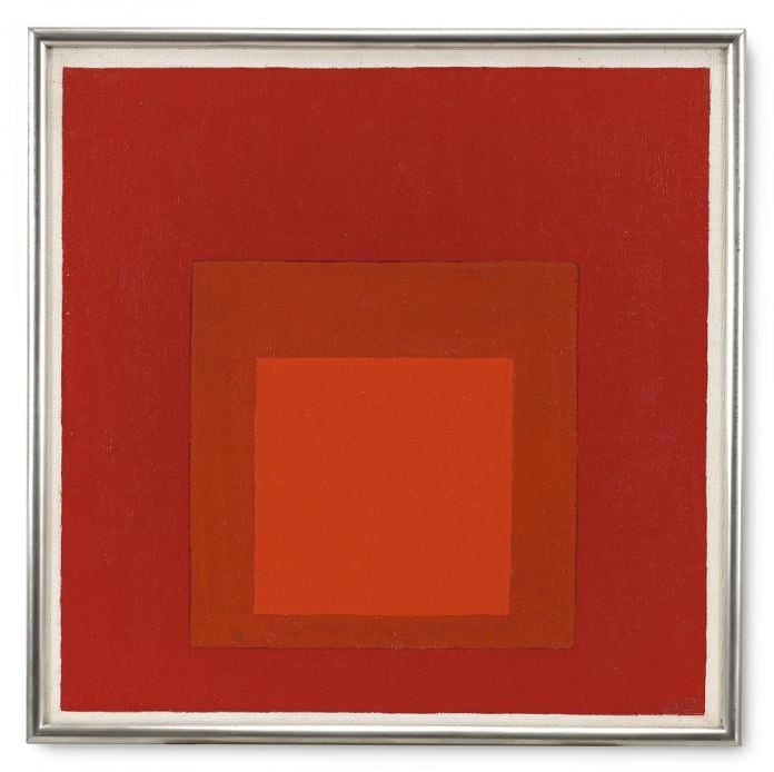 Joseph Albers, Study for Homage to the square “Sel E.B.1, 1969, Sotheby’s (€ 631.500)