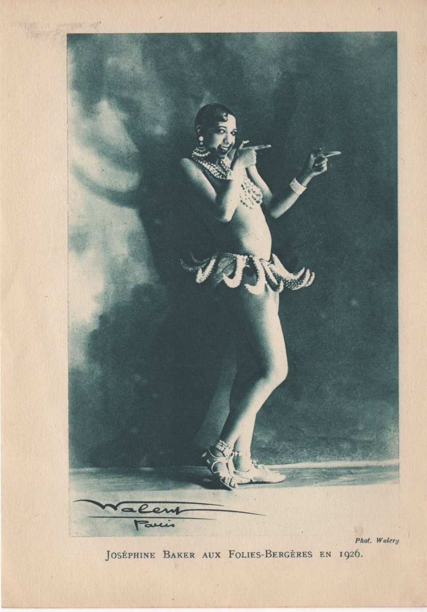 Josephine Baker in “Danse des Bananas” per La Folie du Jour presso le Folies Bergère, 1926. Collezione privata dell’autrice