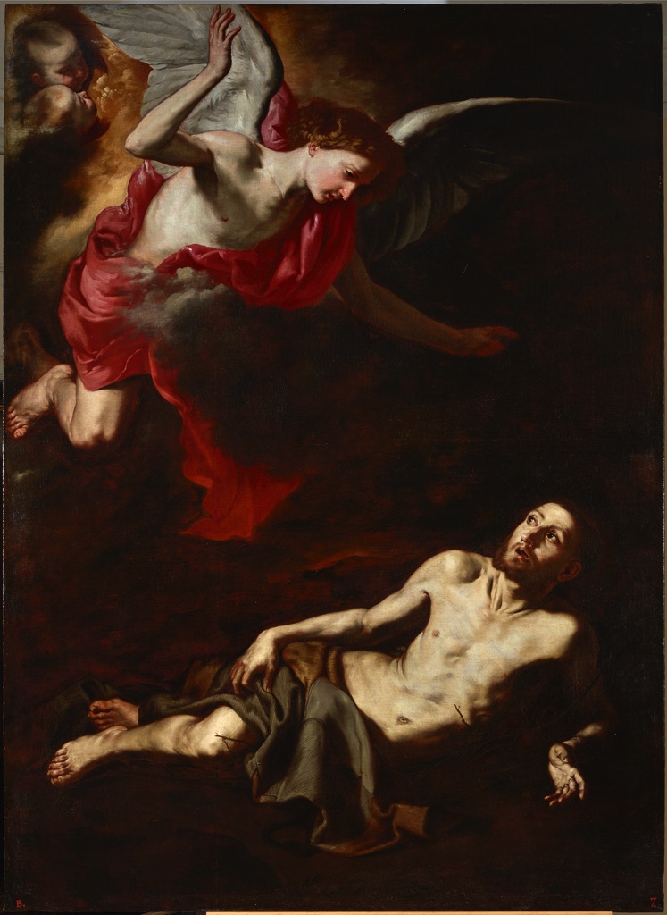 Jusepe de Ribera, San Francesco si getta in un rovo di spine, 1630-32, Palacio Real de Madrid, courtesy Patrimonio Nacional