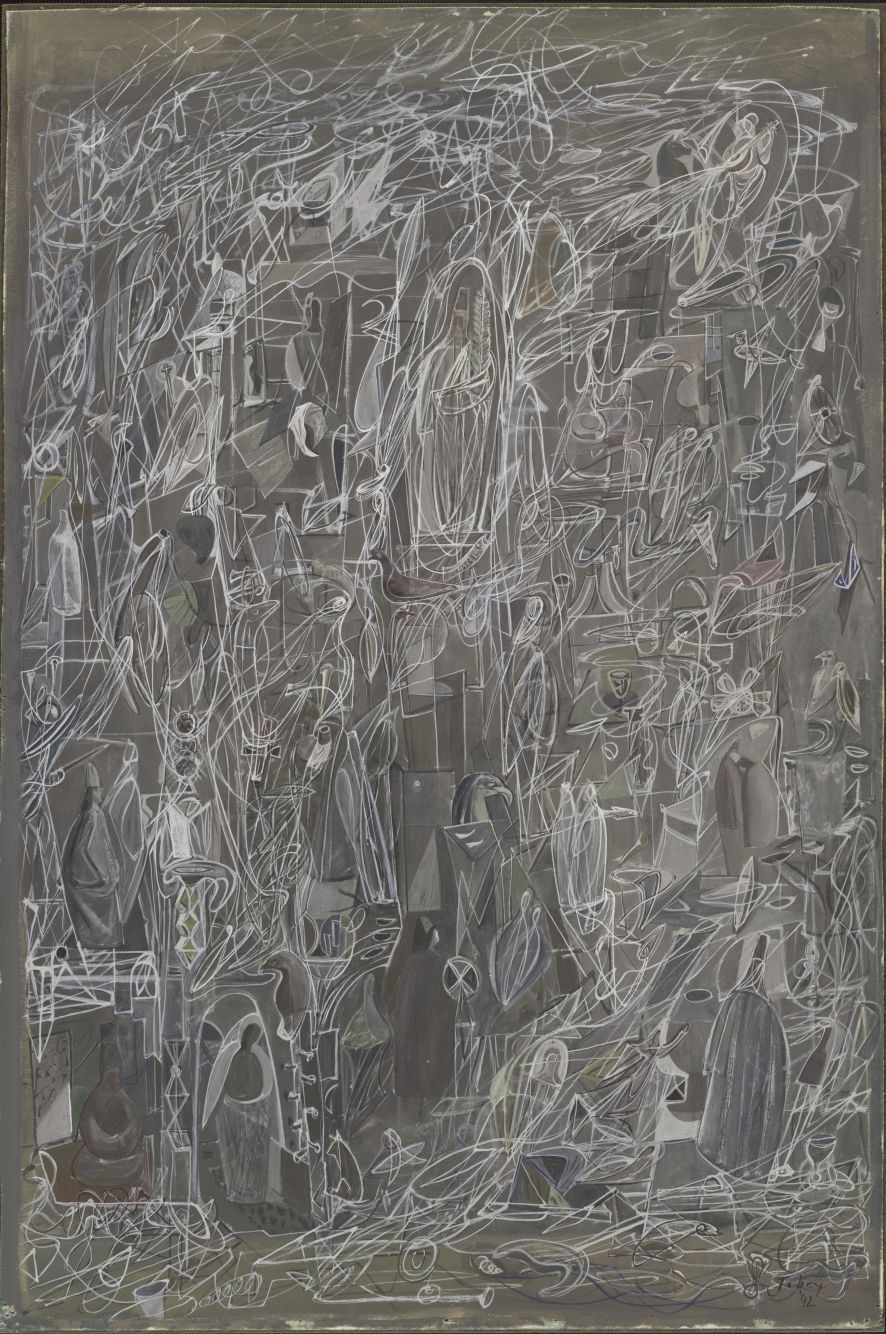 Mark Tobey, Threading Light, 1942. The Museum of Modern Art, New York. © 2017 Mark Tobey _ Seattle Art Museum, Artists Rights Society (ARS), New York