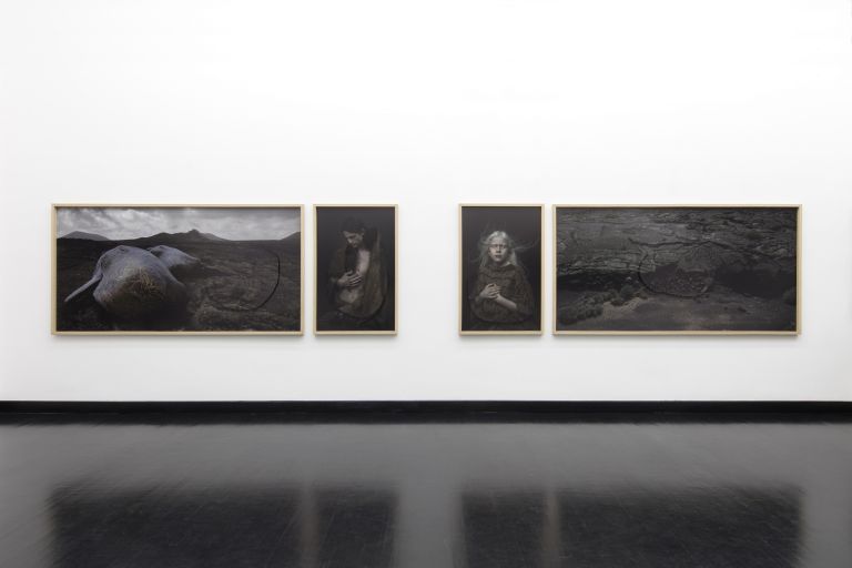 Matteo Basilé. Viaggio al Centro della terra. Installation view at Galleria Pack, Milano 2017