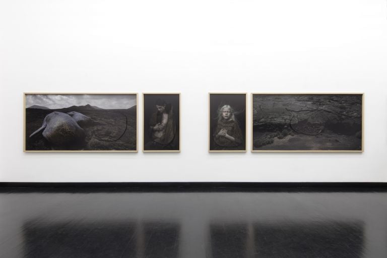 Matteo Basilé. Viaggio al Centro della terra. Installation view at Galleria Pack, Milano 2017