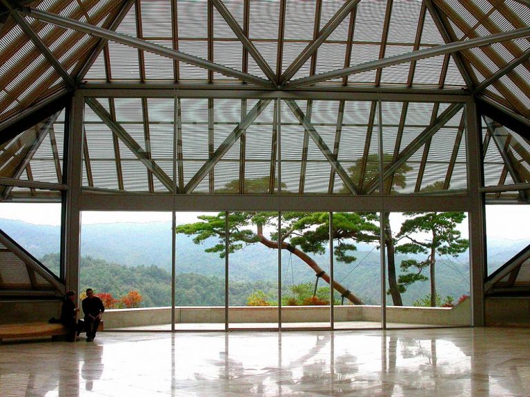 Miho Museum entrance hall, by john weiss via Flickr