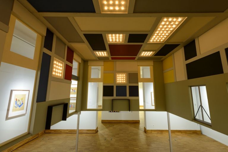 Modellino della Aubette di The van Doesburg. Kunsthal KAdE Amersfoort. Photo Mike Bink