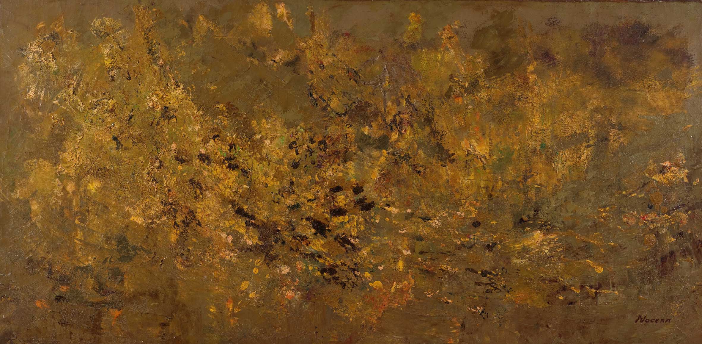 Salvatore Nocera, Senza Titolo, olio su tela, 200x100 cm (s.d. / 1975 ca.)