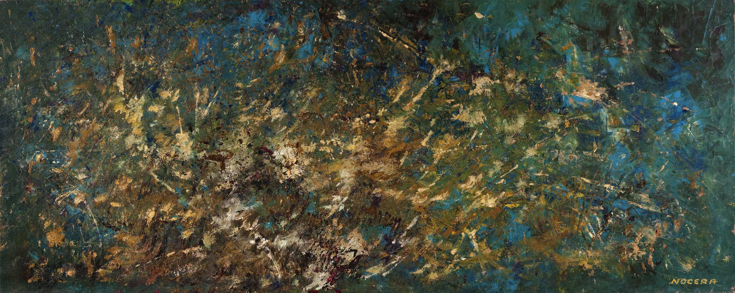 Salvatore Nocera, Senza Titolo, olio su tela, 235x95 cm (s.d. / 1975 ca.)