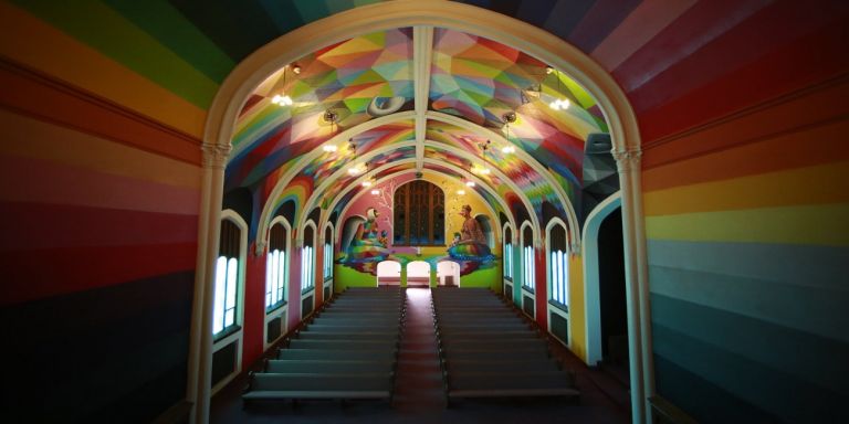 Okuda San Miguel, affresco per The International Church of Cannabis