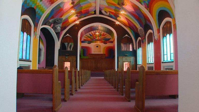 Okuda San Miguel, affresco per The International Church of Cannabis