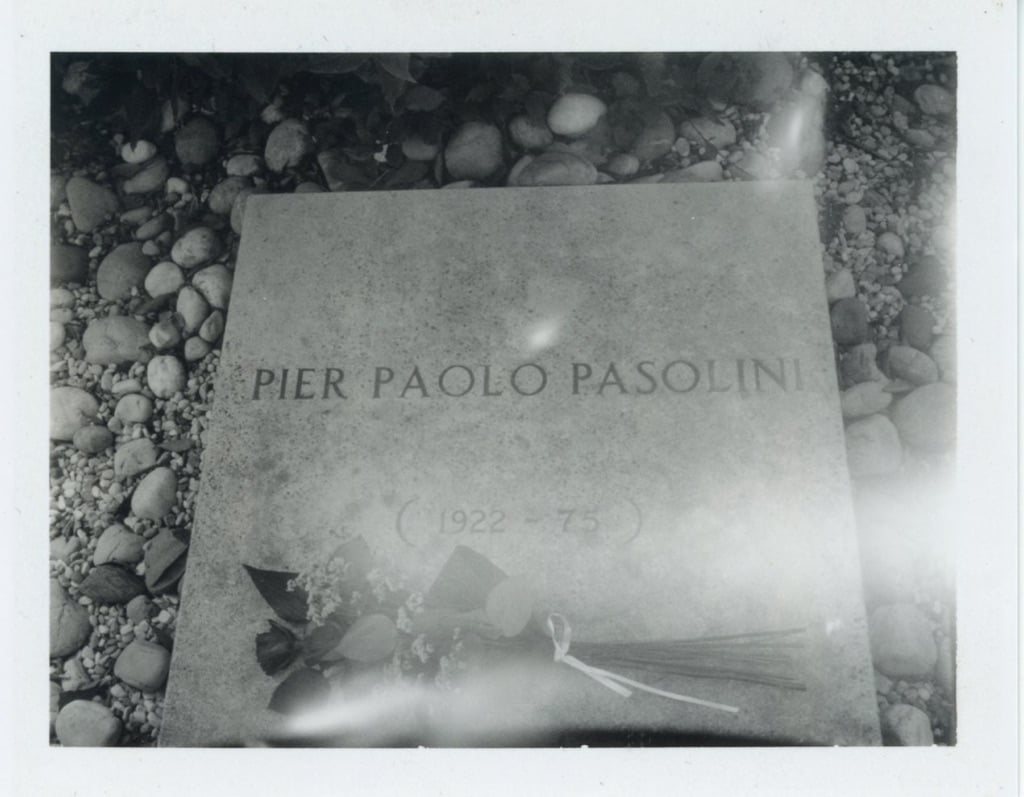 Patti Smith, Pier Paolo Pasolini's grave, Giulia, Italy, 2015