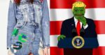 Pepe the Frog come Donald Trump e sulla minigonna Zara