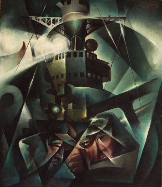 Tullio Crali, I naviganti, 1933-34, olio su tela, 81x71 cm