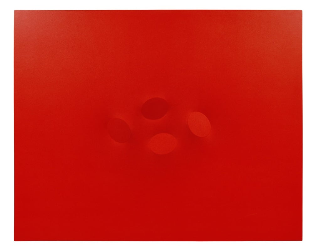 Turi Simeti, 4 ovali rossi, 2010
