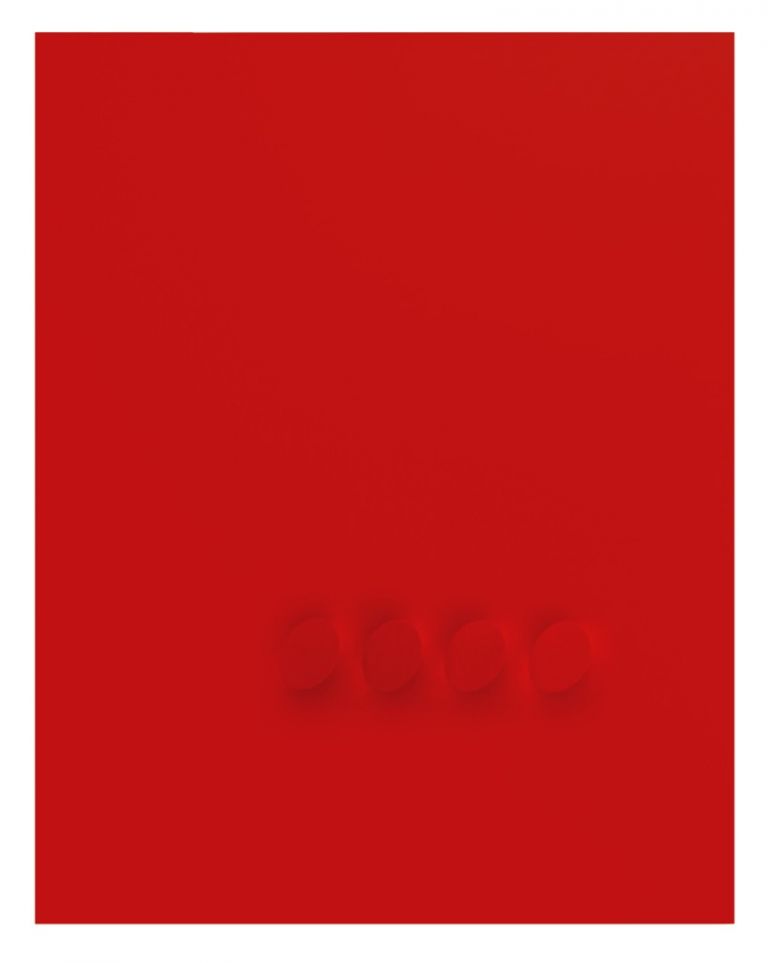 Turi Simeti, 4 ovali rossi, 2015