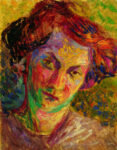 Umberto Boccioni, Ritratto di donna, 1909-10, olio su tela, 21x24 cm