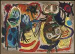 People, Birds and Sun 1954 by Karel Appel 1921-2006