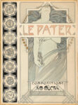 Alfons Mucha (1860-1939), Le Pater, 1899 Matita, inchiostro di china e inchiostro, acquerello con bianco di piombo su carta, striscia di foglia d’oro; 49,6 × 36,7 cm. UPM acq. n. 156/2012. Dono di Věra Neumann, Gingins, Svizzera