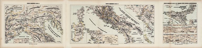 Emilio Isgrò, Italie, 1970, china su carta geografica
