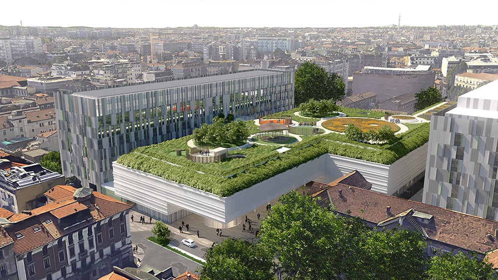 Il nuovo Policlinico di Stefano Boeri a Milano: ci sarà anche un giardino sopraelevato