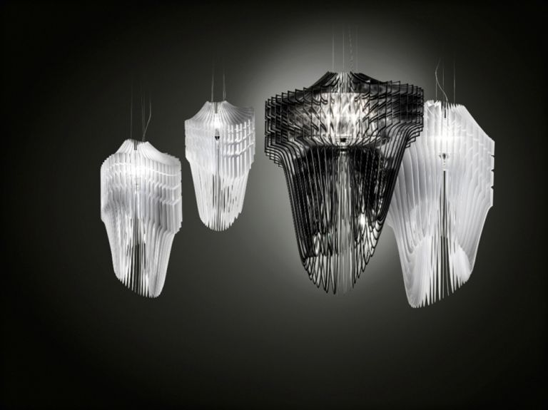 Zaha Hadid Aria & Avia Lamps Slamp 2013 Photography courtesy of Slamp