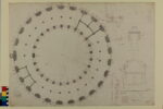Annotated plan of the Halle au Blé and design sketches Courtesy Wallraff-Richartz Museum & Fondation Corboud