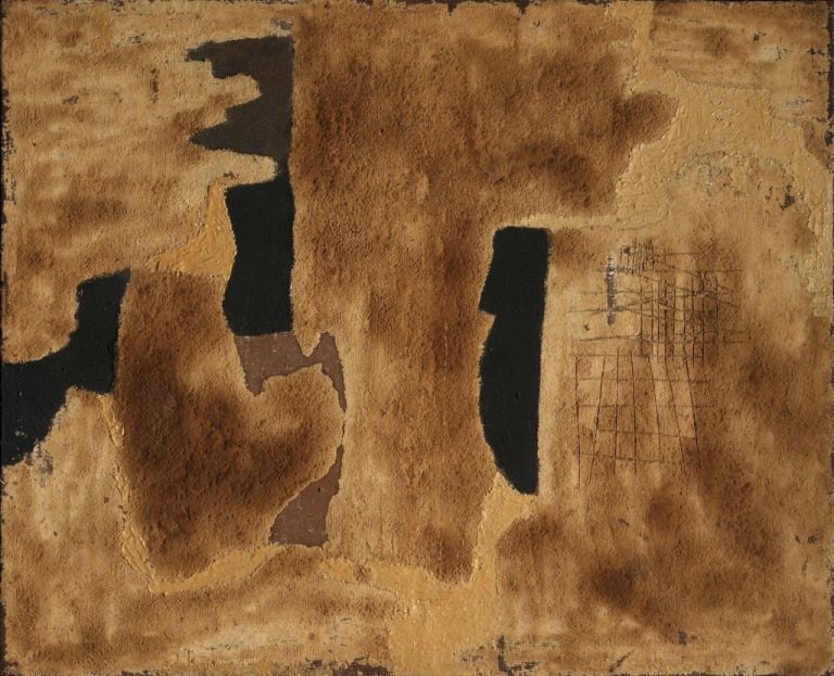 Alberto Burri, Sabbia, 1952. Collezioni Intesa Sanpaolo © Archivio Attività Culturali, Intesa Sanpaolo. Photo Paolo Vandrasch