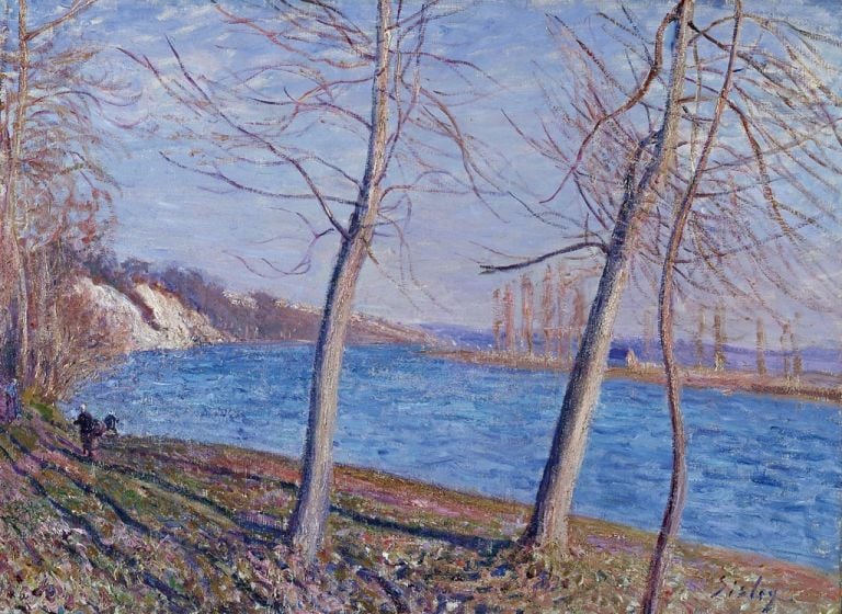 Alfred Sisley, Sulla riva del fiume a Veneux,1881. Johannesburg Art Gallery