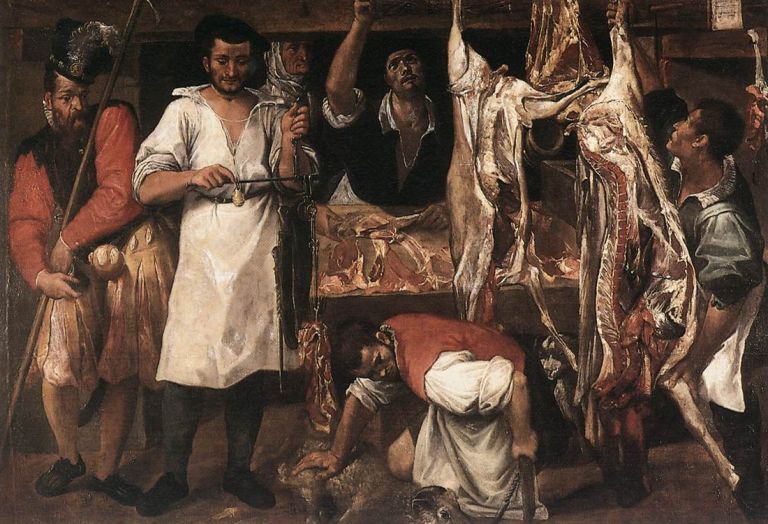 Annibale Carracci, Bottega del macellaio, 1583-85